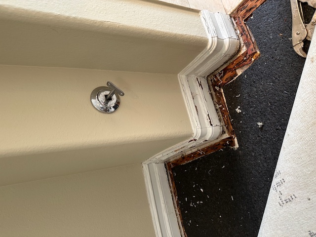 Chimney Leaks: migrating to fireplace creating water damage, mold damage to baseboards, drywall